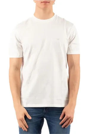 Emporio Armani Koszulki, Mężczyzna, Biały, S, Stylowy T-shirt dla mężczyzn