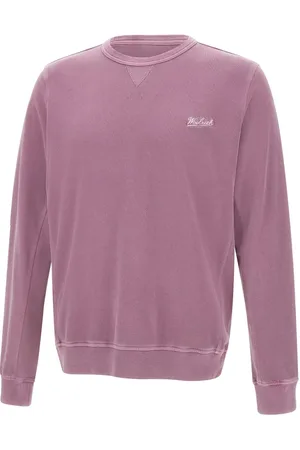 Woolrich Bluzy, Mężczyzna, Różowy, S, Mauve Różowy Bawełniany Sweter