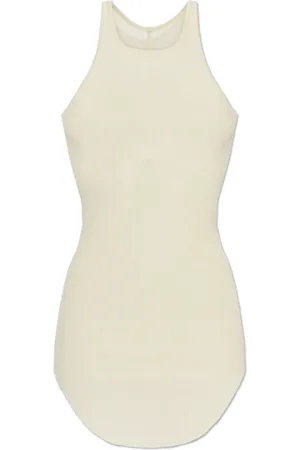 Rick Owens Koszulki, Kobieta, Biały, 2XS, Rayon, Top Bacic Rib