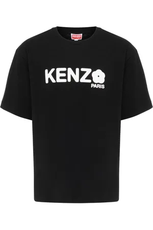 Kenzo Koszulki, Mężczyzna, Czarny, 2XL, Oversize Koszula z Kwiatami