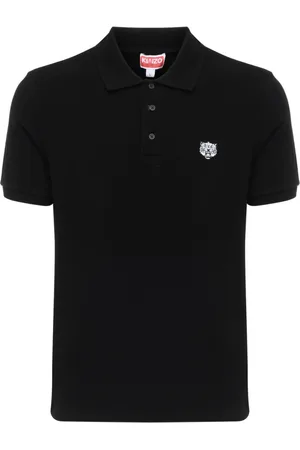 Kenzo Koszulki, Mężczyzna, Czarny, XL, Wesoły Tygrys Noir Koszulka z Organicznej Bawełny