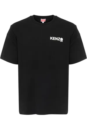 Kenzo Koszulki, Mężczyzna, Czarny, L, Kwiatowy Klasyczny 2.0 Moda Ff 55Ts