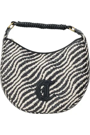 Roberto Cavalli Torebki, Kobieta, Czarny, ONE SIZE, Poliester, Torba Shopper Rafia Beżowa