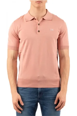 Dsquared2 Koszulki, Mężczyzna, Różowy, M, Stylowy Polo Shirt