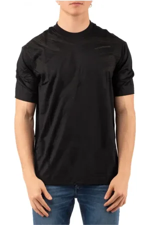 Emporio Armani Koszulki, Mężczyzna, Czarny, L, Stylowy T-shirt dla mężczyzn