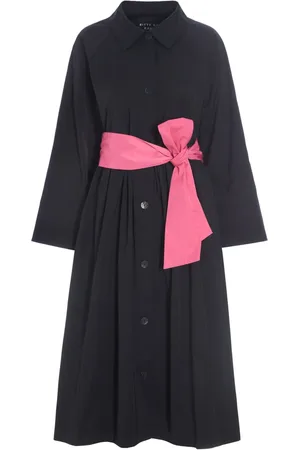 Bitte Kai Rand Sukienki, Kobieta, Czarny, M, Bawełna, Elegancki Płaszcz Tenko w Czarnym