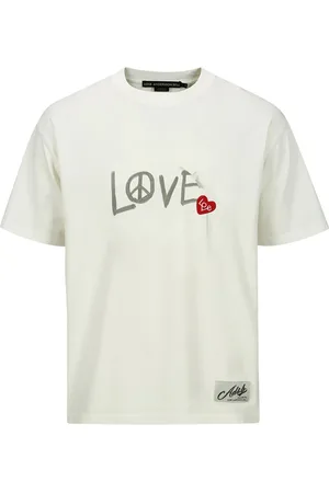 Andersson Bell Koszulki, Mężczyzna, Biały, L, Biała Love T-shirt i Polo