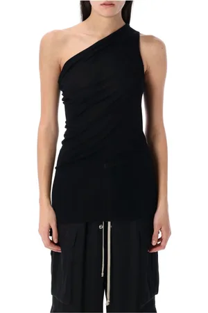 Rick Owens Koszulki, Kobieta, Czarny, S, Stylowy top Athena dla kobiet