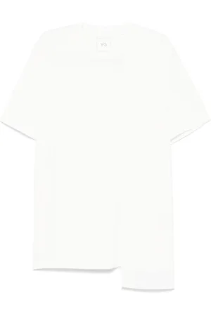 Y-3 Koszulki, Mężczyzna, Biały, L, Poliester, Premium Biała Koszulka i Polo