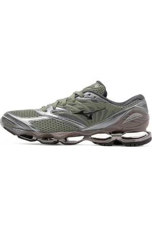 Mizuno Buty, Mężczyzna, Szary, 38 1/2 EU, Zielone Sneakersy Wave Prophecy LS Styl