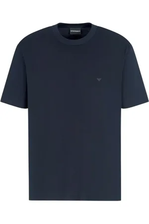 Emporio Armani Koszulki, Mężczyzna, Niebieski, 3XL, Stylowe T-shirty i Pola z Orłem