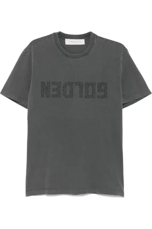 Golden Goose Koszulki, Mężczyzna, Szary, L, Antracytowy Złoty T-shirt