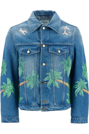 Casablanca Kurtki, Mężczyzna, Niebieski, M, Denim, Kurtka Denim Tennis Club