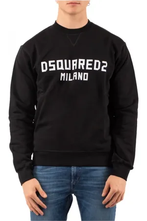 Dsquared2 Bluzy, Mężczyzna, Czarny, S, Stylowy Sweter