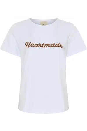 Heartmade Koszulki, Kobieta, Biały, S, Koszulka z logo Top Biały
