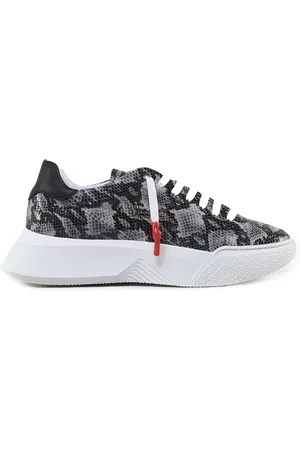 Giuliano Galiano Buty, Mężczyzna, Szary, 45 EU, Sneakersy ze skóry węża czarno-białe