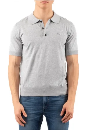 Dsquared2 Koszulki, Mężczyzna, Szary, S, Stylowy Polo Shirt