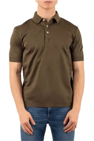 HERNO Koszulki, Mężczyzna, Zielony, 2XL, Stylowa Polo Kurtka