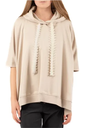 Dondup Bluzy, Kobieta, Biały, M, Stylowy Sweter