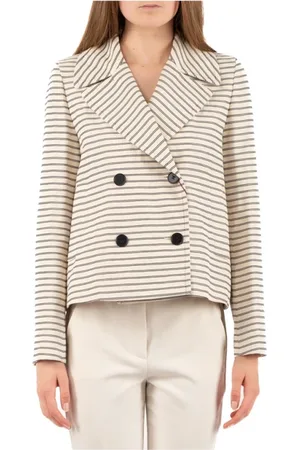 Max Mara Kurtki, Kobieta, Beżowy, 2XS, Elegancka Kurtka Studio