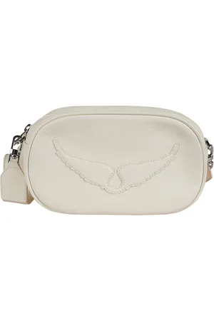 Zadig & Voltaire Torebki, Kobieta, Biały, ONE SIZE, Skórzana torba na ramię Czarna