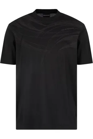 Emporio Armani Koszulki, Mężczyzna, Czarny, XL, Stylowe T-shirty i Pola
