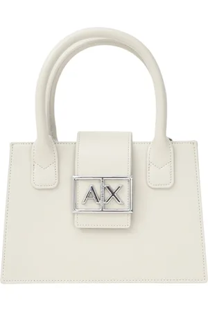 Armani Exchange Torebki, Kobieta, Biały, ONE SIZE, Poliester, Beżowa torebka damska