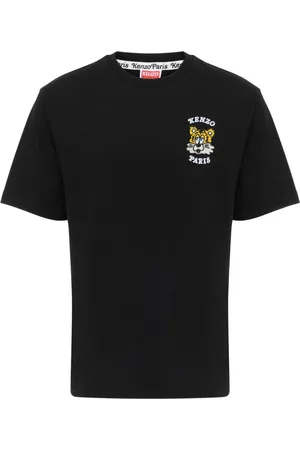 Kenzo Koszulki, Mężczyzna, Czarny, 2XL, Kolekcja Verdy Embroide Modny T-shirt