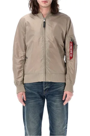 Alpha Industries Kurtki, Mężczyzna, Szary, M, Nylon, Outdoor