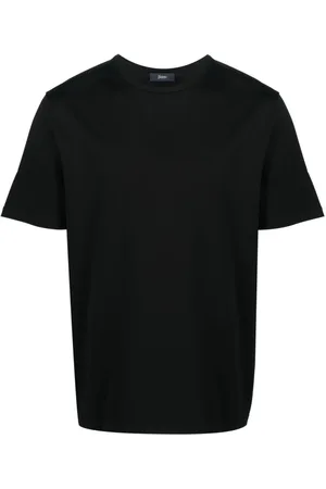 HERNO Koszulki, Mężczyzna, Czarny, 2XL, Czarne T-shirty i Pola