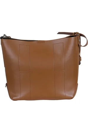 Hogan Torebki, Kobieta, brązowy, ONE SIZE, Skórzana torba na zakupy z urokiem H