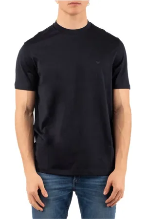 Emporio Armani Koszulki, Mężczyzna, Niebieski, M, Stylowy T-shirt dla mężczyzn