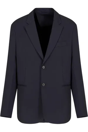 Emporio Armani Kurtki, Mężczyzna, Niebieski, 2XL, Nylon, Stylowe Nylonowe Kurtki z Kołnierzem