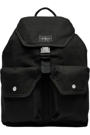 Calvin Klein Torebki, Mężczyzna, Czarny, ONE SIZE, Plecak z Regulowanymi Paskami