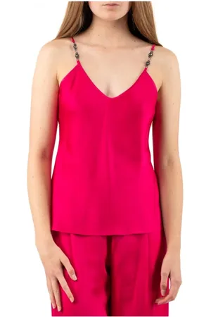 Max Mara Koszulki, Kobieta, Czerwony, S, Elegancki Studio Top