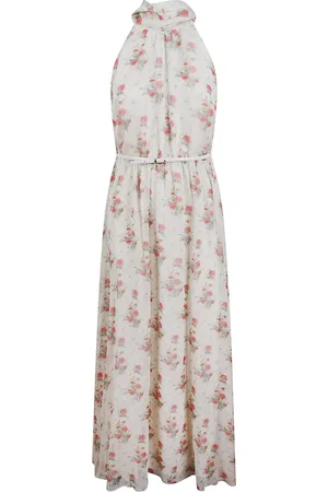 Max Mara Sukienki, Kobieta, Wielobarwność, S, Sukienka z Georgette z Szalikiem