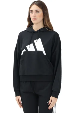 adidas Bluzy, Kobieta, Czarny, M, Czarna bluza z kapturem Essentials Big Logo