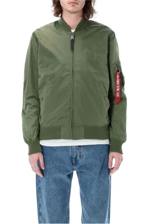 Alpha Industries Kurtki, Mężczyzna, Zielony, L, Nylon, Outdoor