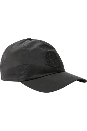 Stone Island Akcesoria, unisex, Czarny, ONE SIZE, Nylon, Kapelusz z iryzującej tkaniny Nylon Metal w Econyl