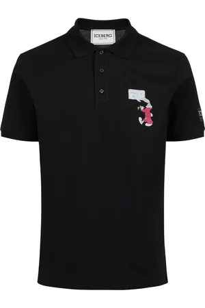Iceberg Koszulki, Mężczyzna, Czarny, L, Polo regular fit czarny pikowany