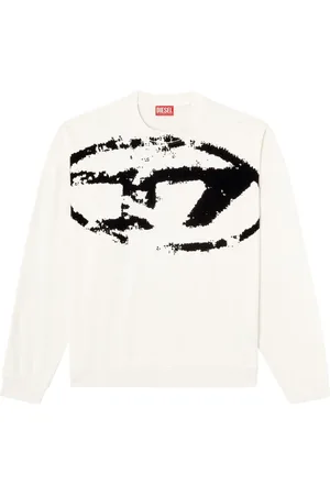 Diesel Bluzy, Mężczyzna, Biały, M, Stylowa Kolekcja Jeansyów