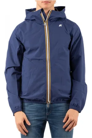 K-Way Kurtki, Mężczyzna, Niebieski, 2XL, Lekka Kurtka Składana