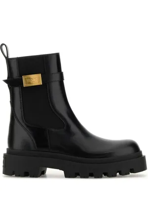 VERSACE Buty, Kobieta, Czarny, 36 1/2 EU, Botki z cielęcej skóry