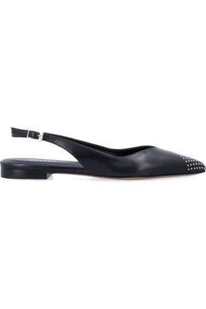 Isabel Marant Buty, Kobieta, Czarny, 36 EU, Zamsz, Czarne Zamszowe Baletki z Nitami