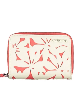 Desigual Akcesoria, Kobieta, Biały, ONE SIZE, Len, Portfel z wieloma przegródkami
