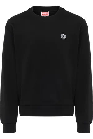 Kenzo Bluzy, Mężczyzna, Czarny, L, Len, Modne Bluzy i Swetry