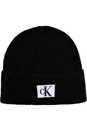 Calvin Klein Akcesoria, Mężczyzna, Czarny, ONE SIZE, Minimalistyczna Logo Czapka Zimowa