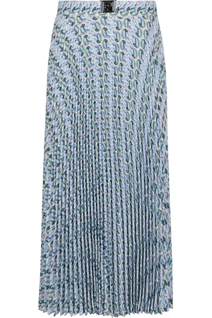 Tory Burch Spódnice, Kobieta, Niebieski, XS, Niebieska Stylowa Spódnica dla Kobiet