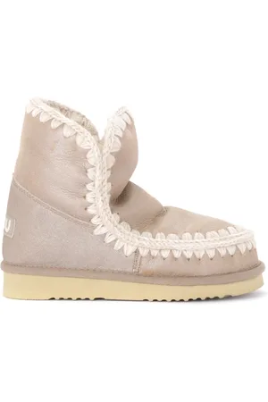 Mou Buty, Kobieta, Szary, 39 EU, Skóra, Eskimo 18 Metallic Stone Skóra owcza