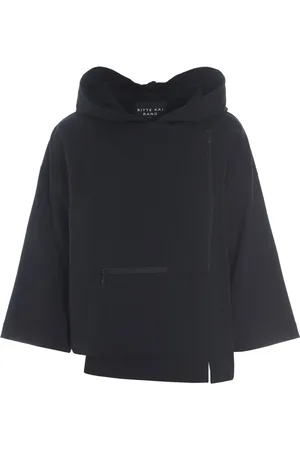Bitte Kai Rand Kurtki, Kobieta, Czarny, L, Bawełna, Czarna bluza Izumi Sweat z kapturem